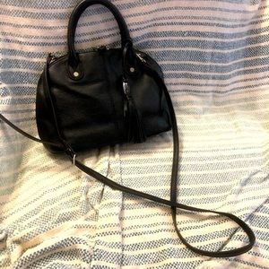 Tignanello black leather satchel